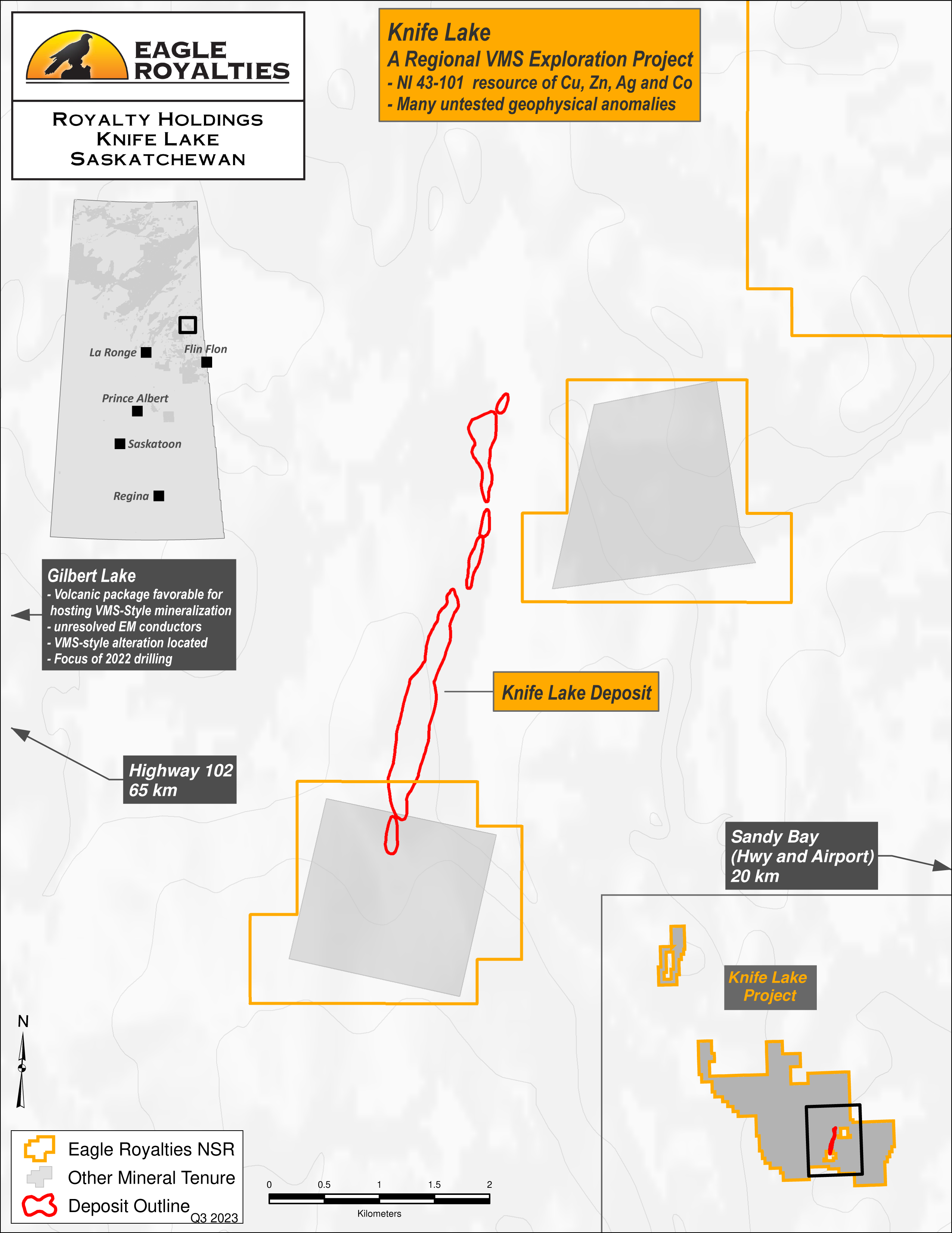 Knife Lake Eagle Plains Royalties Mineral Exploration